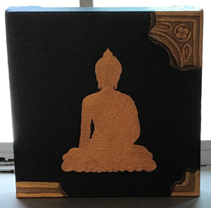 Golden Buddha On Black